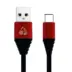 Powertech Καλώδιο Usb Σε Type-C Alu Copper 1m Μαύρο