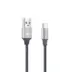 Powertech Καλώδιο USB σε Type-C eco small copper 2.4A 5V 1m ασημί