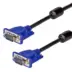 Powertech Καλώδιο VGA M-M Full HD 2x ferrites 1.5m μαύρο