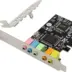 Powertech Κάρτα Επέκτασης PCIe σε 6x Channel Audio CM8738 ST17