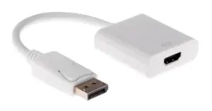 Powertech Μετατροπέας Displayport 20Pin Male Σε Hdmi 1.4V Female Λευκό