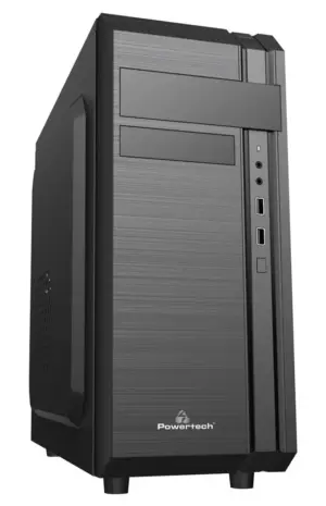 Powertech PC Case 2x USB 2.0 1x 80mm fan με PSU 500W