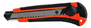 Powertech Πλαστικό Κοπίδι Με Ασφάλεια 18Mm Κόκκινο