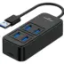 Powertech USB 3.2 Hub Ptr-0153 4x Θυρών 5Gbps USB Σύνδεση Μαύρο