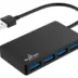 Powertech Usb Hub 4x Θυρών 5gbps Usb Σύνδεση Μαύρο
