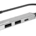 Powertech USB hub, 4x θυρών, USB 3.2, 5Gbps, USB-C σύνδεση, γκρι