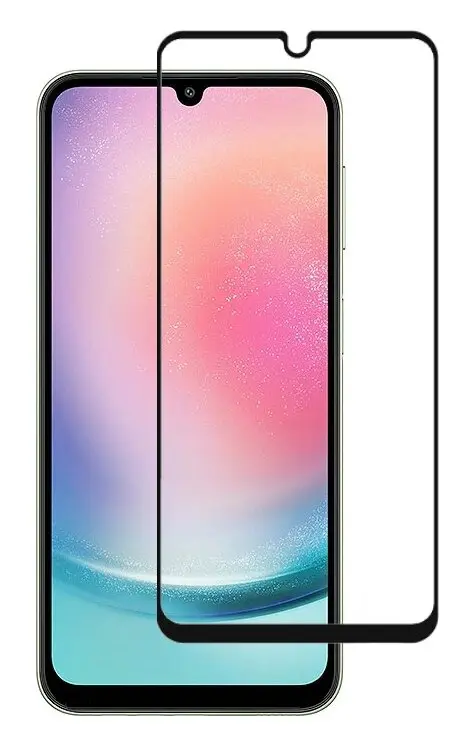 Προστατευτικά Οθόνης tempered glass 3D TGC-0636, Samsung A24, full glue, μαύρο