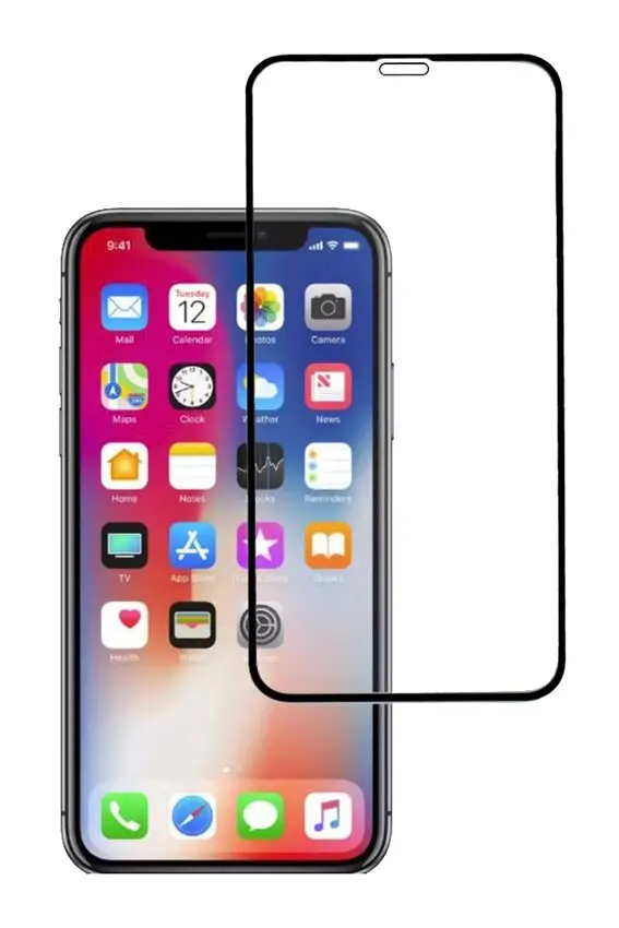 Προστατευτικά Οθόνης Tempered Glass 5D, Full Glue, για iPhone XR, μαύρο