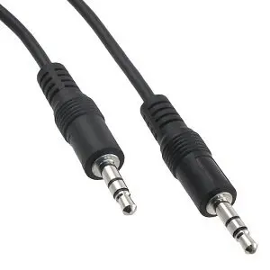 Qihang Cable Aux 3.5 Jack Ενισχυμενο 1m Black