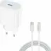 QIHANG Φορτιστής 20W με Θύρα USB-C & Καλώδιο Lightning Λευκός, Z61