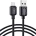 QIHANG Καλώδιο Micro USB 3m Σιλικόνης Black