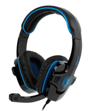 Sades Gaming Headset Gpower Με 40Mm Πανίσχυρα Ακουστικά Blue