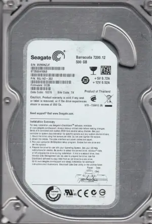 Seagate Barracuda 500GB Hard Drive ST3500418AS