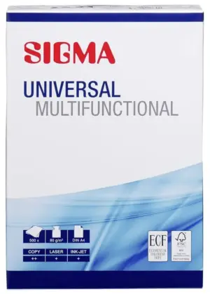 Sigma Φωτοτυπικό Χαρτί 80Gr A4 5T