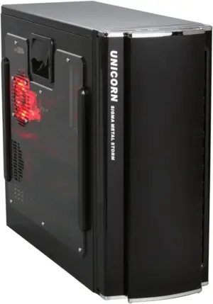 Sigma Unicorn Black 1.0mm SECC Steel ATX Mid Tower