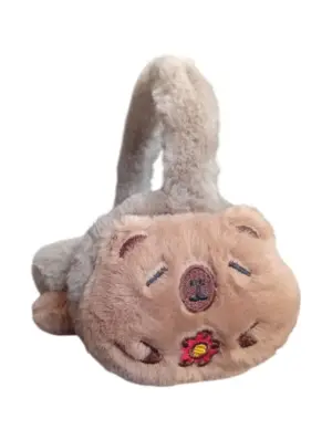 Soft Plush Warmer Earmuff Capybara Flower