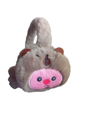 Soft Plush Warmer Earmuff Capybara Smiley Face
