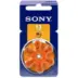 Sony 13 PR48 Hearing Aid Μπαταρίες Ακουστικών Βαρηκοϊας 6Τεμ