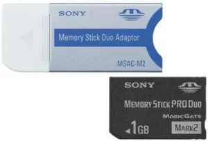Sony Memory Stick PRO Duo 1GB + Adapter