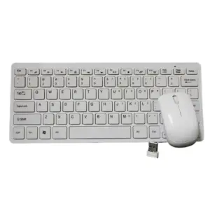 Super mini Keyboard + Mouse Wireless 2.4GHz White