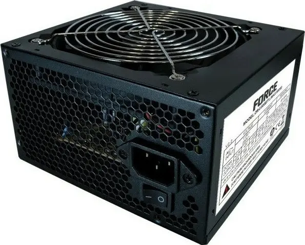 Supercase Force Series Tροφοδοτικό Υπολογιστή Bulk ATX PSU 500W, 12cm fan, 2YW.