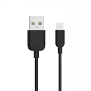 USAMS Καλώδιο Lightning σε USB 2.1A Μαύρο 1m