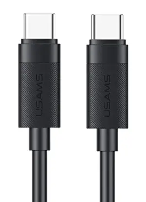 Usams Καλώδιο USB-C 60W, 480Mbps, 1m, Μαύρο