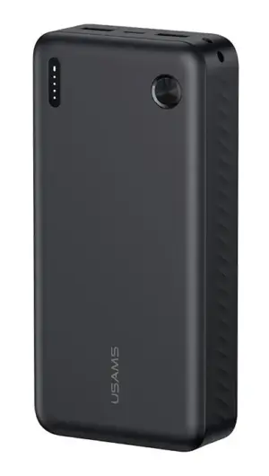 USAMS Power Bank CD254, 2x Θύρες Εξόδου 20000mAh 10W Μαύρο