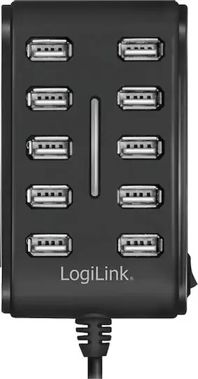Usb 10 Ports With Psu Logilink Ua0065