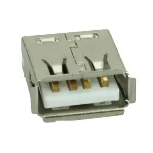 USB 2.0 Connector A Type Mid One Solder Silver/White oem