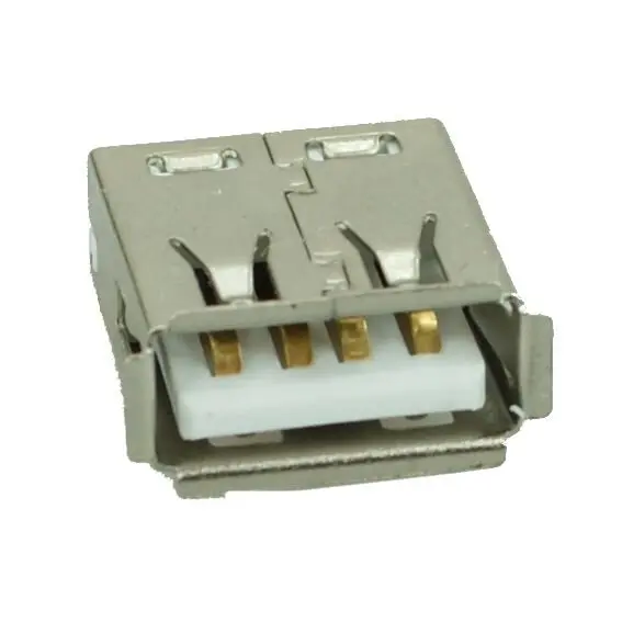 USB 2.0 Connector A Type Mid One Solder Silver/White oem