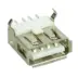 Usb 2.0 Connector A Type Up Solder In Silver