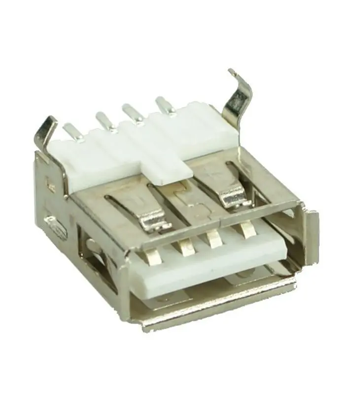 Usb 2.0 Connector A Type Up Solder In Silver