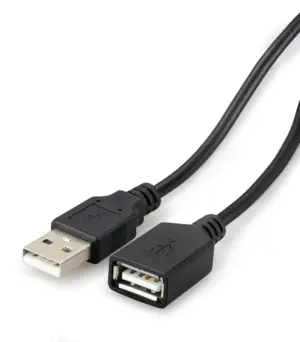 Usb 2.0 Extender Cable A Male/A Female Black 5M