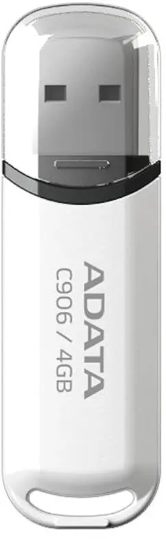 Usb Stick A-data 4Gb White C906
