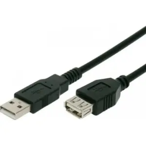 Vcom Καλώδιο Προέκταση Af Usb 2.0v 480mbps 3m Σε Μαύρο Χρώμα