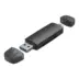 Vention 2 in 1 USB 3.0 A / Type-C Card Reader (SD+TF) Black Dual Drive Letter