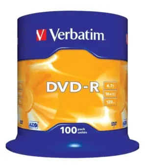 Verbatim Dvd-R 4.7g 16x 100 Pack