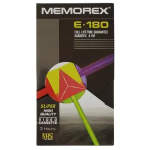 VHS E-180min. TDK-Sony-Memorex