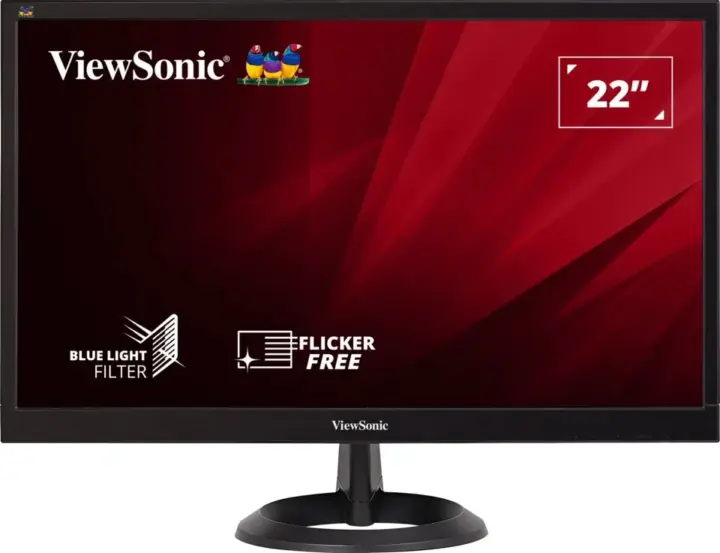 Viewsonic 21,5'' Wide-Led 1920X1080 05Ms 0600:1 200Cd Vga/Dvi