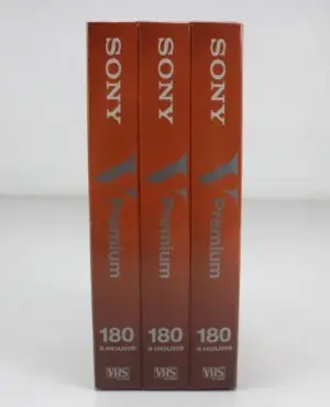 Βιντεοκασέτες SONY VHS, πακέτο 3 κασετών