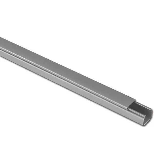 Viokar Κανάλι PVC 25x25 με Αυτοκόλλητη Ταινία TESA 2m Γκρί