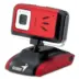Webcam Genius 2mp Auto Focus + Mic Red