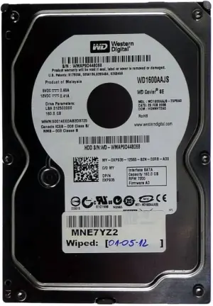 Western Digital 160GB PATA100 7200RPM 8MB