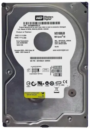 Western Digital Hdd Caviar Se 160gb 8.5ms 3.5 7200 U100 8m